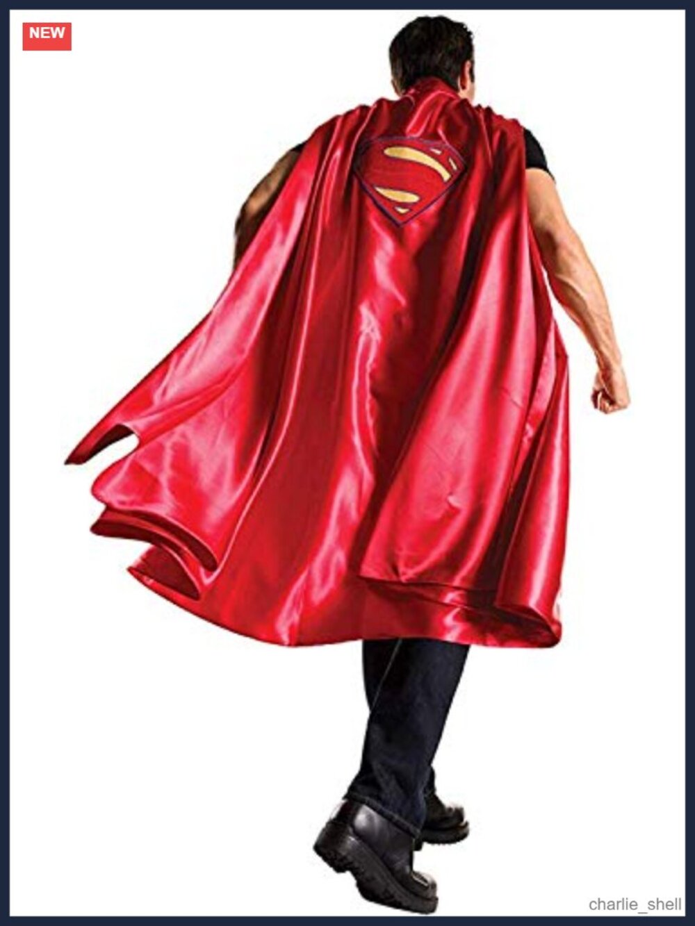 Superman Deluxe Adult Cape Cosplay Halloween Officially Licensed Polyester